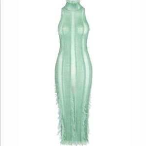 Roberta Einer Mint Angel MIDI Dress